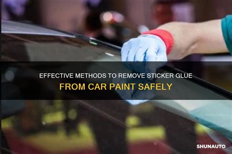 Remove Sticker Glue Car Paint