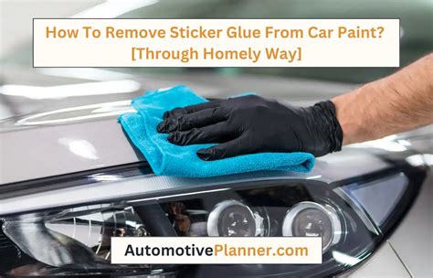 Remove Sticker Glue From A Car
