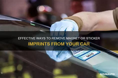 Remove Sticker Imprint Car