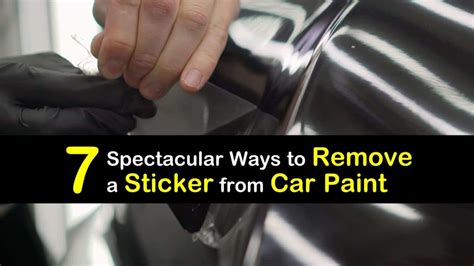 Remove Sticker Off Car Paint
