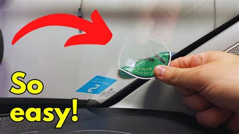 Remove Sticker On Car Windshield