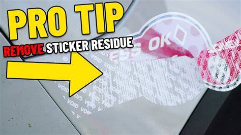Remove Sticker Residue From Car Bumper