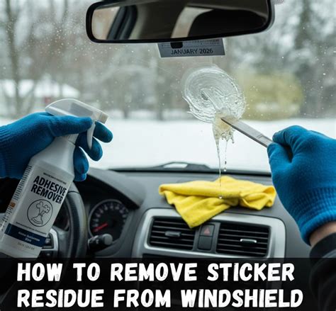 Remove Sticker Residue From Car Windshield