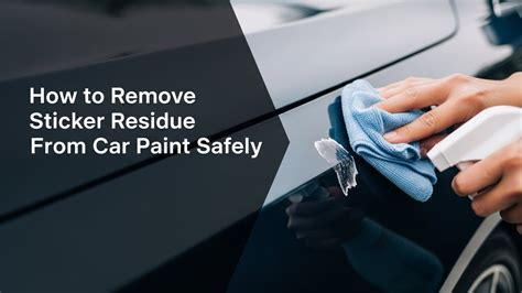Remove Sticker Stain From Car
