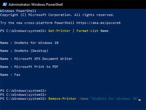 Remove a Printer Using PowerShell