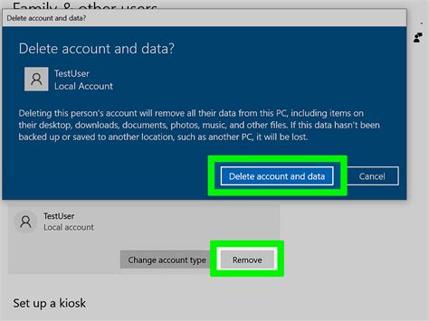 Removing Windows 10 User Accounts