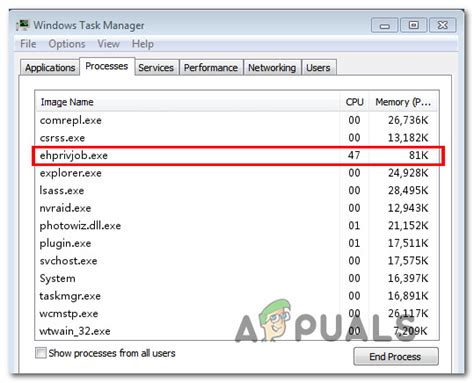 Removing ehprivjob.exe