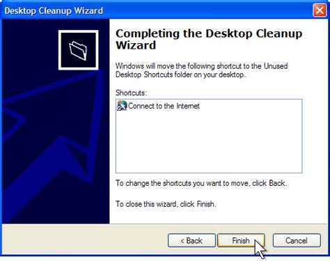Removing the Desktop Cleanup Wizard