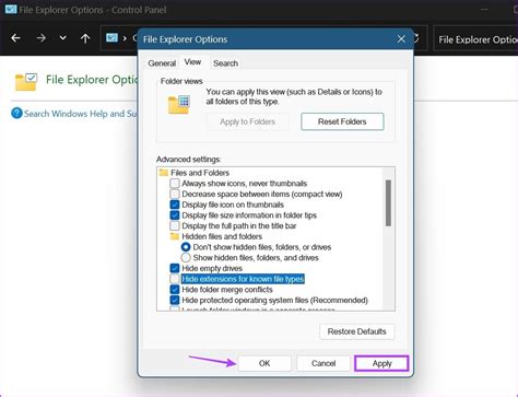 Renaming a File Extension Using Windows File Explorer
