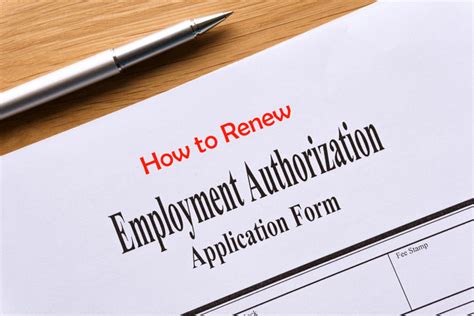 Renewing Your Employment Authorization: Unlocking the Door to Success