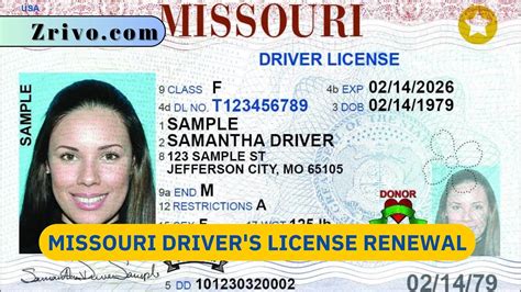 Renewal Drivers License Missouri
