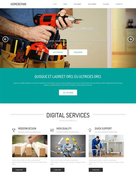 Renovation Website Templates
