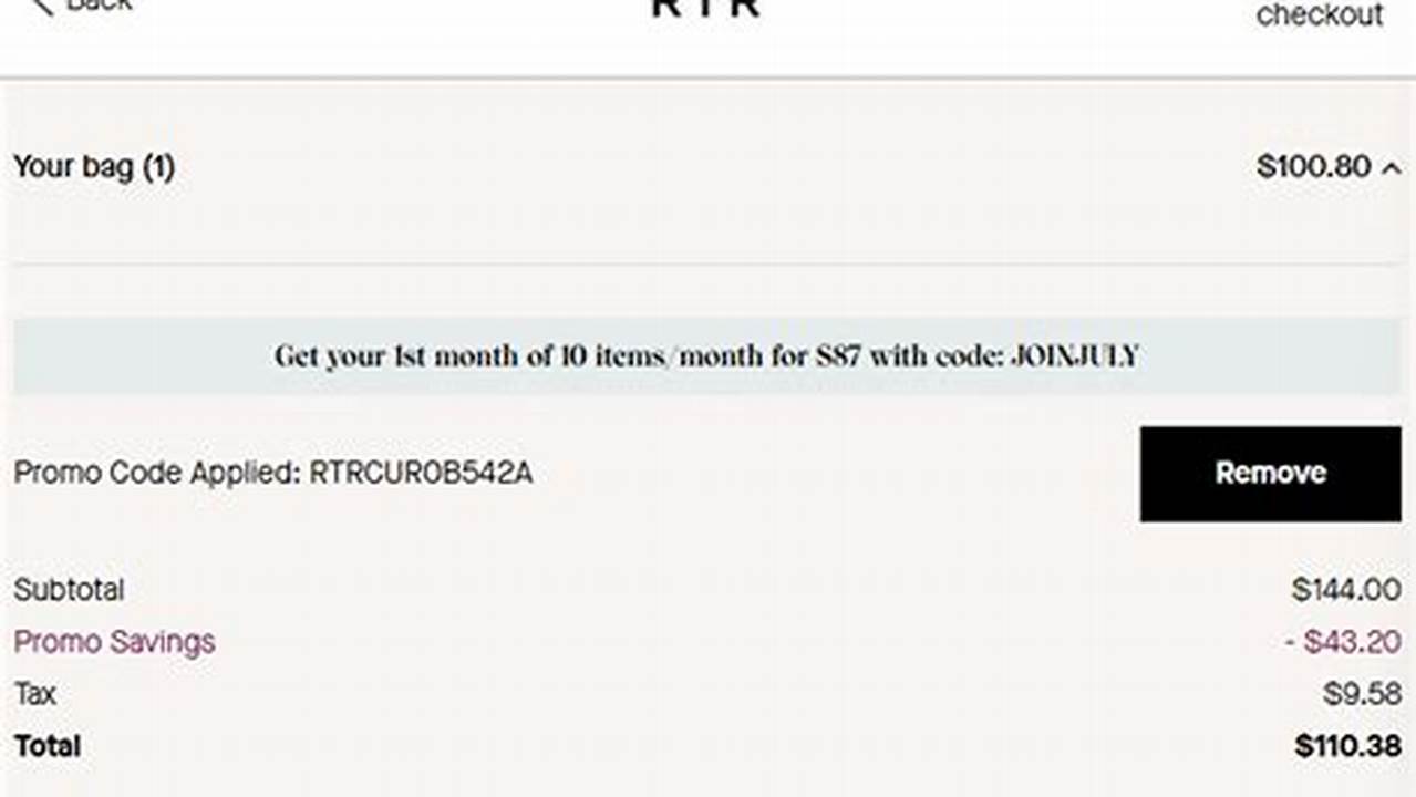 Rent The Runway Promo Code 2024