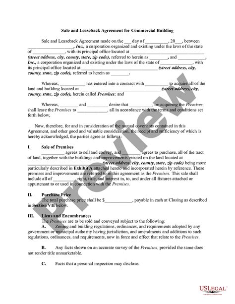 Rent Back Agreement Template