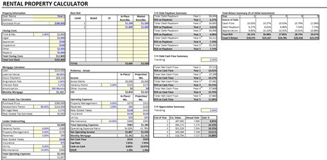 Rental Property Calculator
