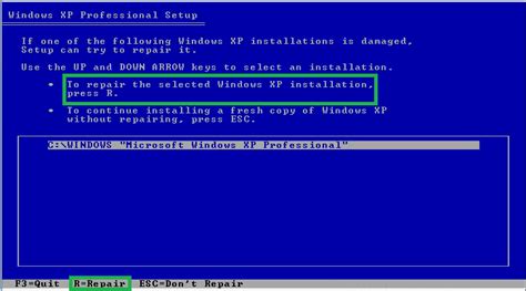 Repair Install Windows XP