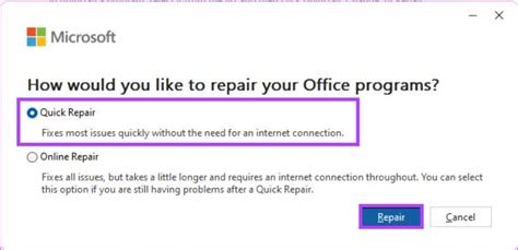 Repair Microsoft Office on Your Computer
