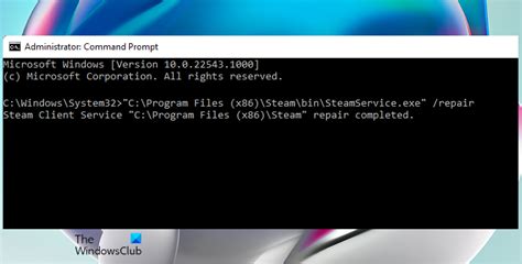 Repair Steam Client Service