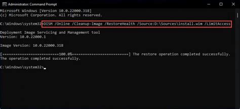 Repair Windows 11 with DISM using Install.wim