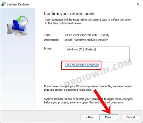 Repair the Affected Program