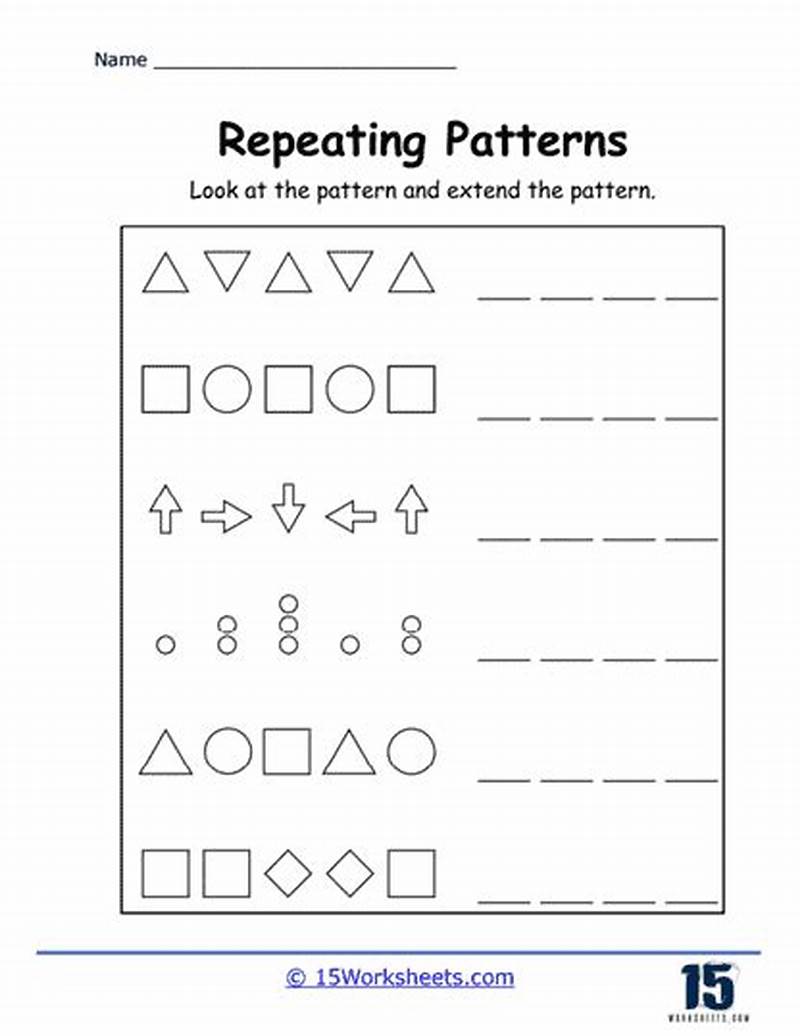 Repeating Pattern Worksheet