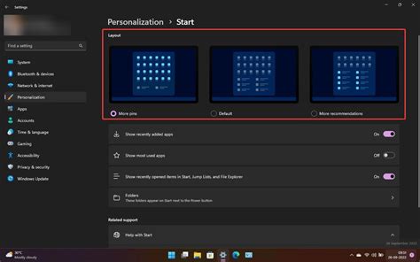 Replace the Windows 11 Start menu layout