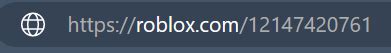 Replace the ro.blox.com share link with the normal Roblox domain 