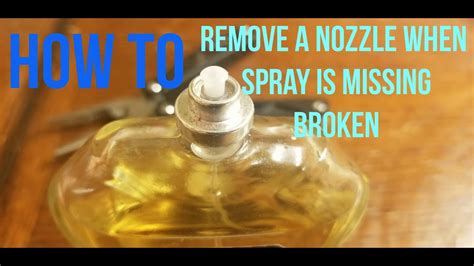 Replacing Cologne Spray Nozzle with a New One