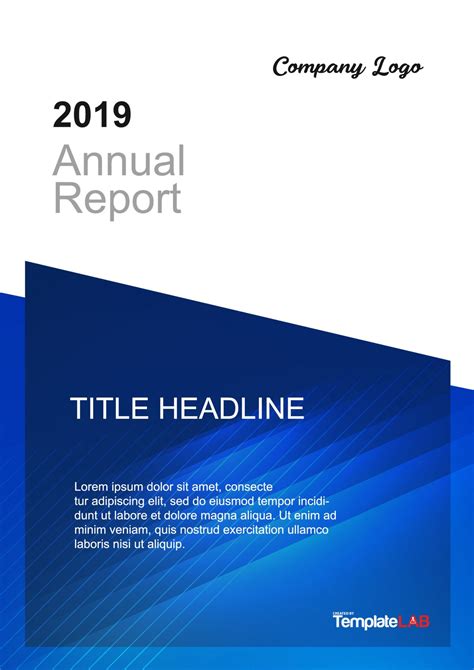 Report Cover Page Template