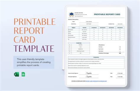 Report Card Template Convert Classic And List Free Editable Inside