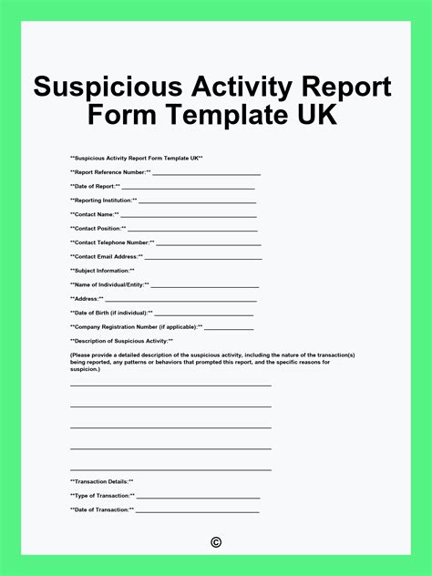 Report suspicious activity