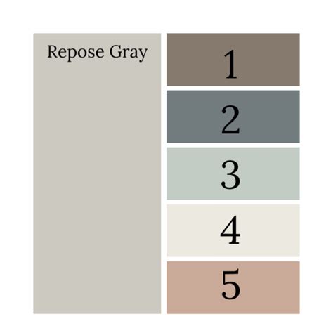 Top Coordinating Colors for Repose Gray - Perfect Pairings