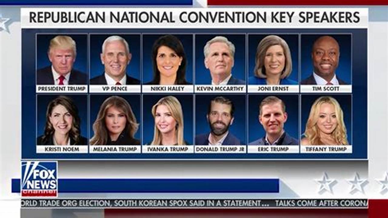 Republican Convention 2024 Speaker Schedule