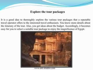 Reputable Tour Operator Egypt