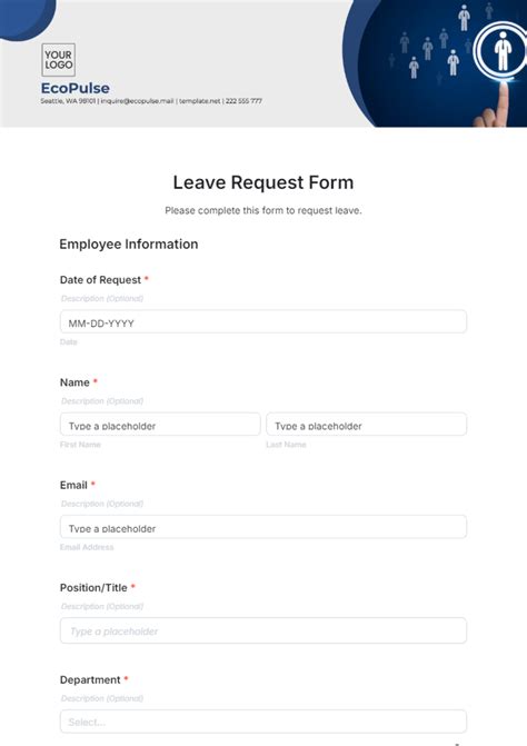 Request For Leave Template