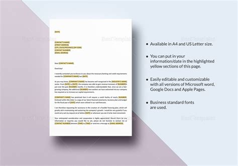 Request Proposal for Credit Facility Template - Word (DOC) | Google