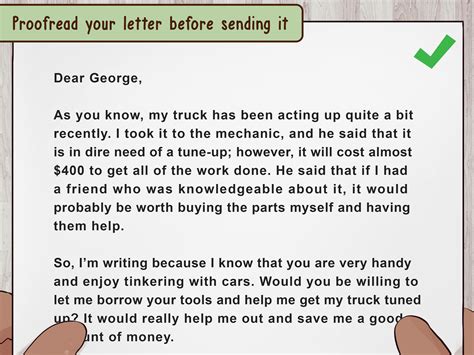 How To Write A Letter Asking For A Favor