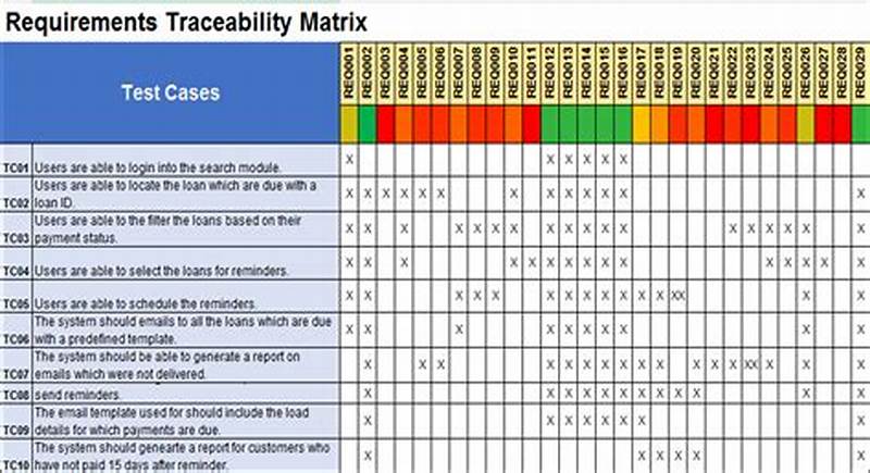 Requirement Traceability Matrix Template With Example