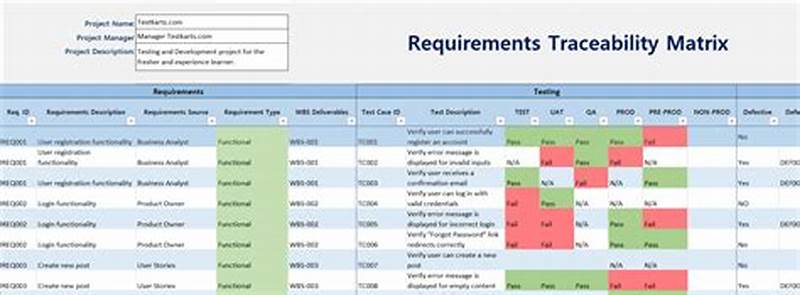 Requirements Traceability Matrix Template Example