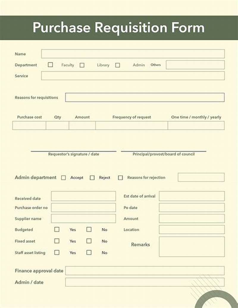 Requisition Form Example