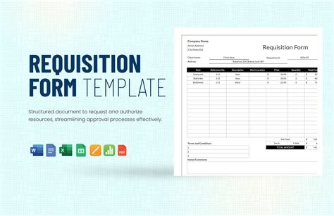 12 Requisition Form Templates Free Sample Templates