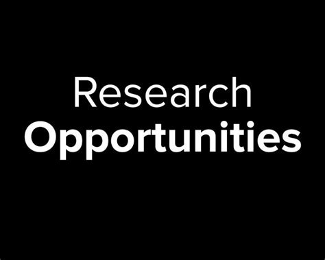 Research Available Opportunities