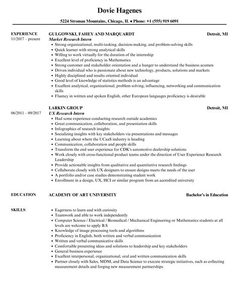 Research Intern Resume Example 1.Harvard MIT Health Sciences And
Technology Allston
