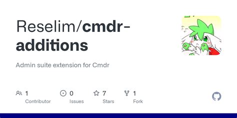 Reselim/cmdr-additions: Admin suite extension for Cmdr - GitHub