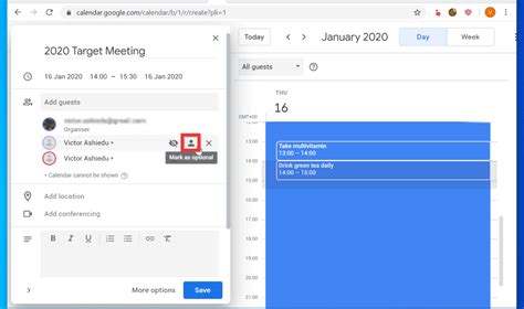 Resend Google Calendar Invite