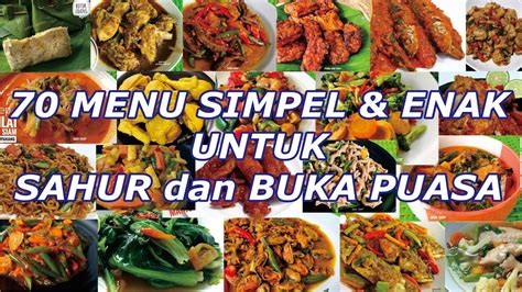 resep makanan buka puasa dan sahur