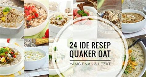 resep memasak quaker oat untuk sahur