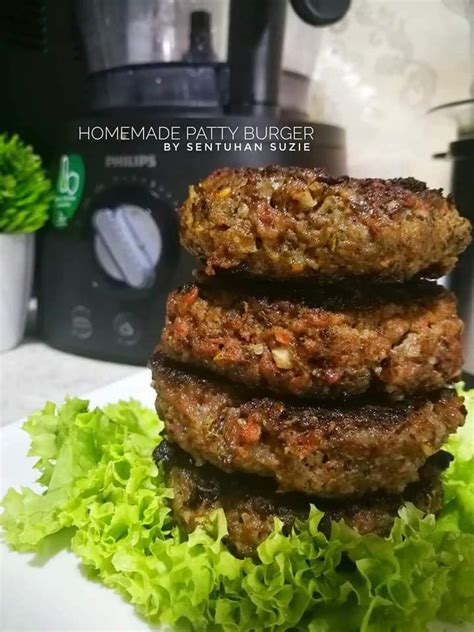 Resepi Daging Burger Homemade