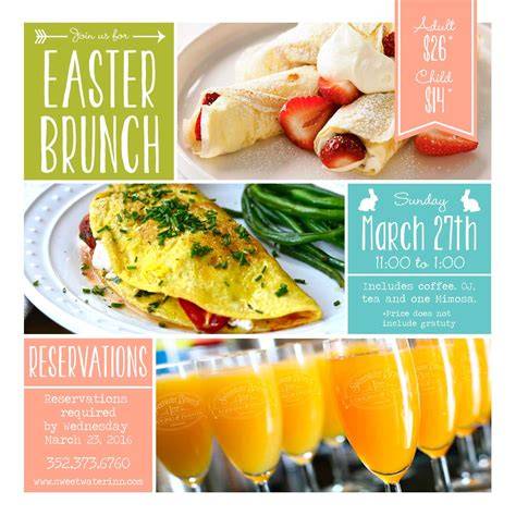 Reservations For Easter Brunch