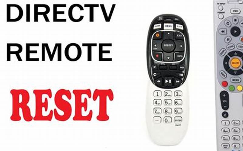 Reset The Remote